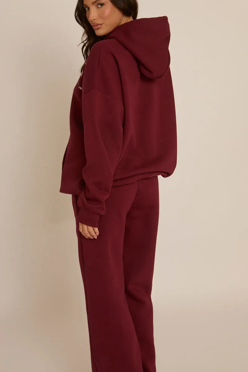 Wine Rebel Sport Oversized Hoodie - Kendall sold by Rebellious Fashion product image thumbnail 5
