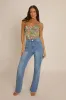 Stone Floral Tapestry Corset Top - Fallon sold by Rebellious Fashion
