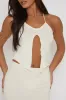 Cream Ruffle Top and Maxi Skirt Co-ords - Alyson sold by Rebellious Fashion