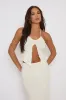 Cream Ruffle Top and Maxi Skirt Co-ords - Alyson sold by Rebellious Fashion