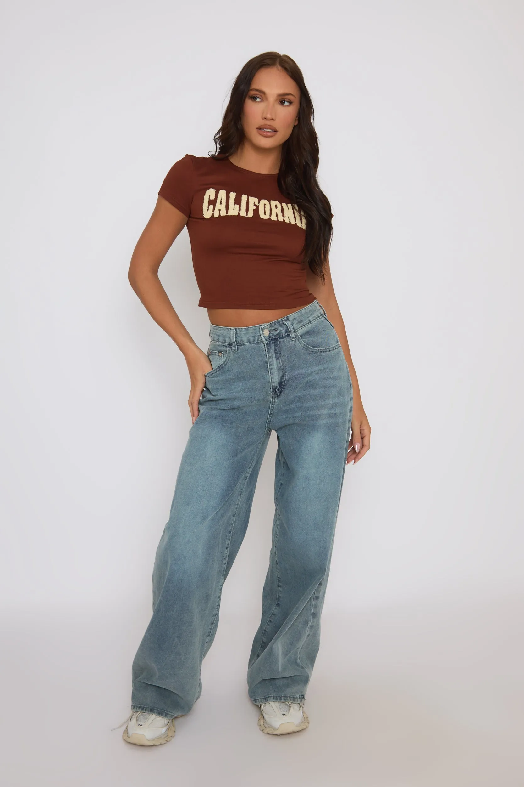 Washed Blue Wide Leg Jeans - Lilla sold by Rebellious Fashion
