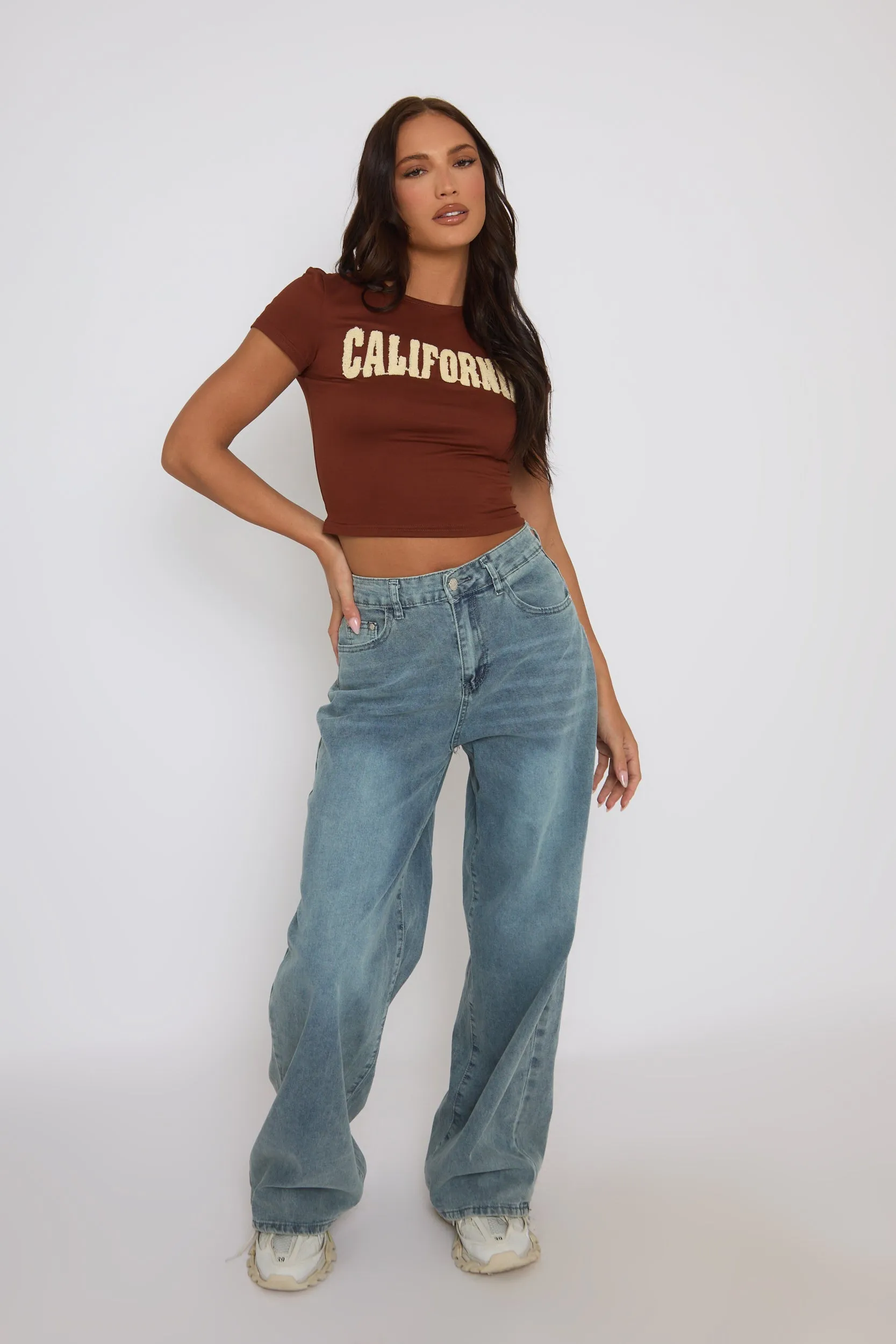 Washed Blue Wide Leg Jeans - Lilla sold by Rebellious Fashion product image thumbnail 5
