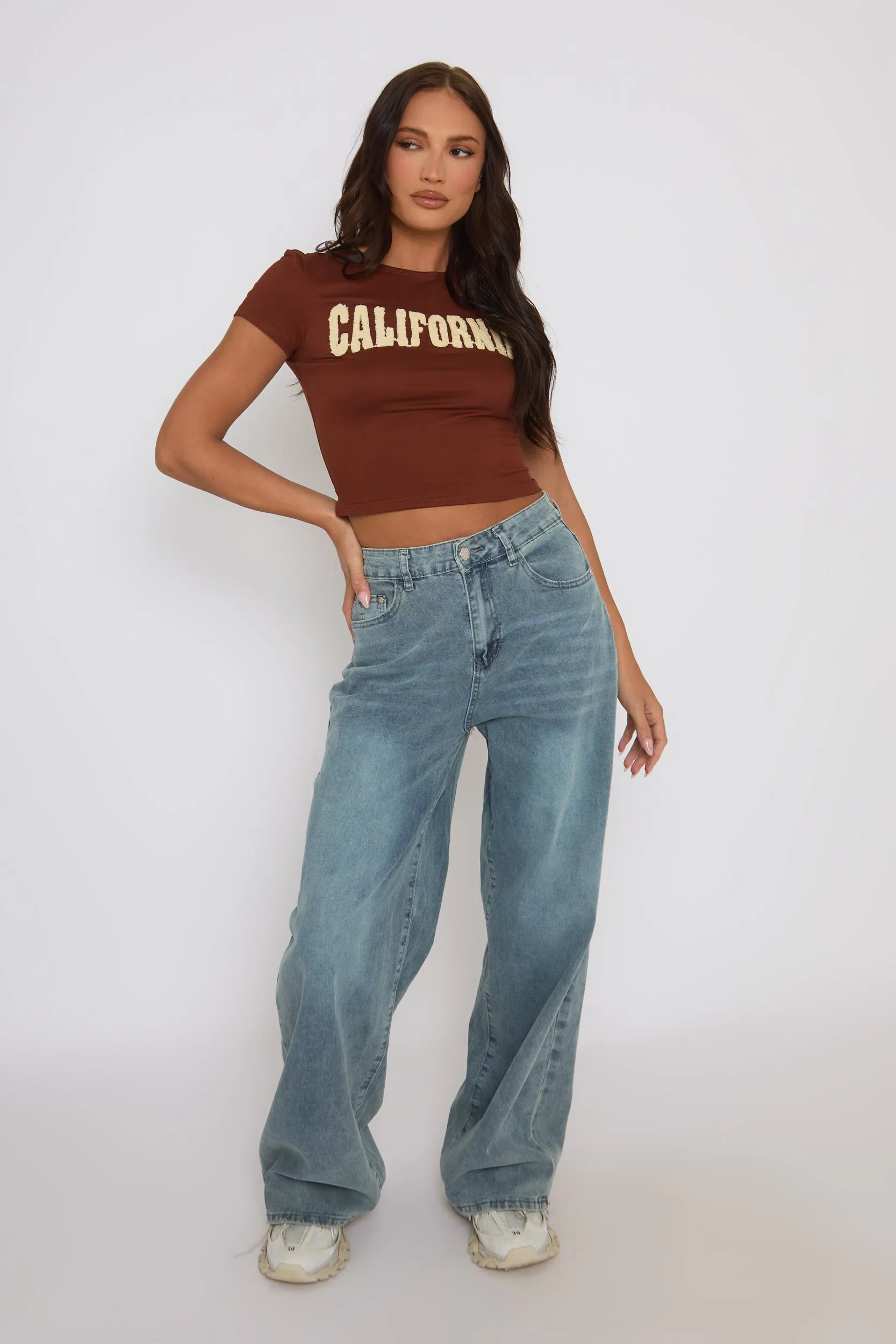Washed Blue Wide Leg Jeans - Lilla sold by Rebellious Fashion product image thumbnail 4
