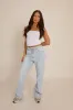 Light Blue Stretch Straight Leg Jeans - Scarlett sold by Rebellious Fashion