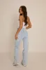 Light Blue Stretch Straight Leg Jeans - Scarlett sold by Rebellious Fashion