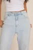 Light Blue Stretch Straight Leg Jeans - Scarlett sold by Rebellious Fashion