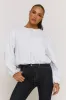 Grey Marl Collarless Lightweight Bomber Jacket - Averil sold by Rebellious Fashion