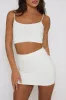 White Basic Strappy Top and Skirt Co-ord - Derby sold by Rebellious Fashion