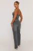 Grey Embellished Denim Jeans - Gabriela sold by Rebellious Fashion