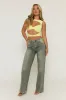 Butter Yellow Twist Front Cut Out Top - Sonia sold by Rebellious Fashion