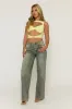 Butter Yellow Twist Front Cut Out Top - Sonia sold by Rebellious Fashion