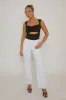 Black Cut Out Cap Sleeve Crop Top - Donatella sold by Rebellious Fashion