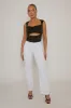 Black Cut Out Cap Sleeve Crop Top - Donatella sold by Rebellious Fashion