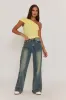 Butter Yellow One Shoulder Jersey Top - Cadie sold by Rebellious Fashion