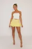 Butter Yellow Ruffle Broderie Skort - Seira sold by Rebellious Fashion