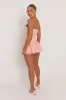 Pink Lace Bandeau Ruffle Mini Dress - Barbarella sold by Rebellious Fashion