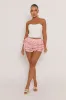 Pink Lace Tiered Skort - Gianna sold by Rebellious Fashion