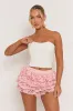 Pink Lace Tiered Skort - Gianna sold by Rebellious Fashion