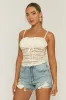 Blue Distressed Stretch Denim Shorts - Como sold by Rebellious Fashion