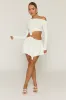 White Cut Out Ring Detail Mini Dress - Santana sold by Rebellious Fashion
