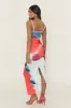 Blue Floral Strappy Maxi Dress - Evin sold by Rebellious Fashion