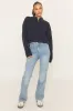 Navy Knitted Quarter Zip Sweater - Joey sold by Rebellious Fashion