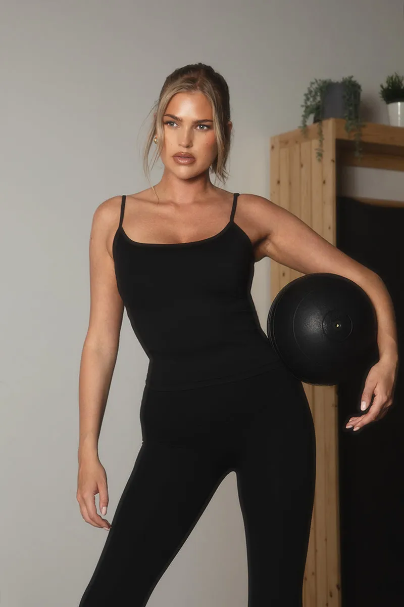Black Active Strappy Top - Elore sold by Rebellious Fashion