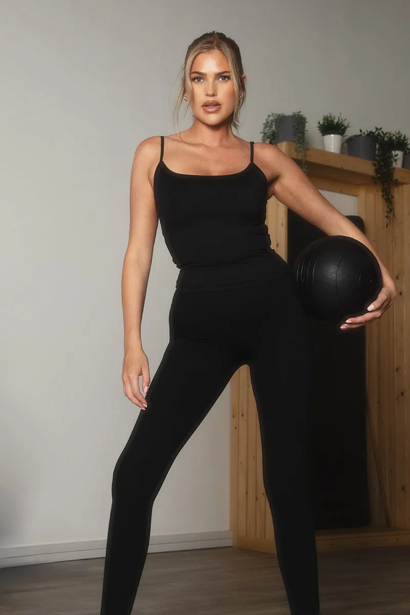 Black Active Strappy Top - Elore sold by Rebellious Fashion product image thumbnail 2