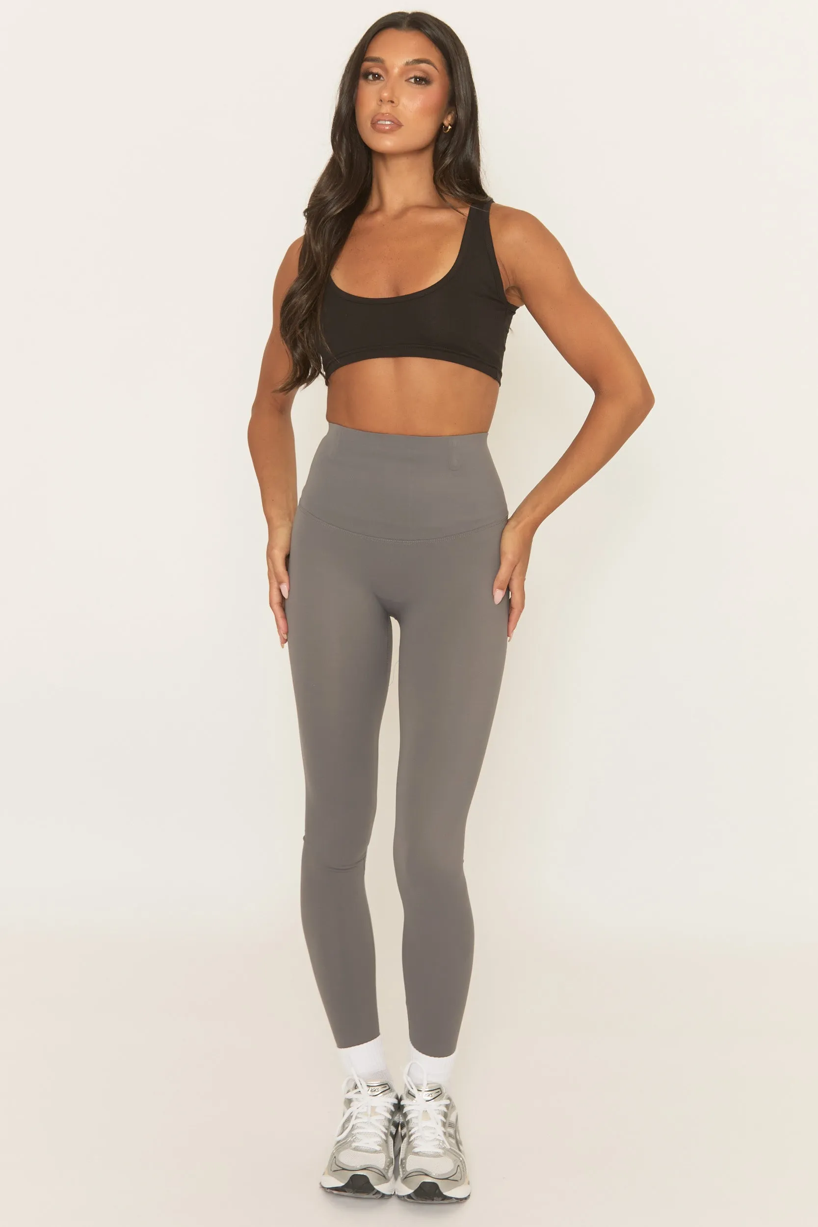 Grey Energise Activewear Leggings - Treya sold by Rebellious Fashion