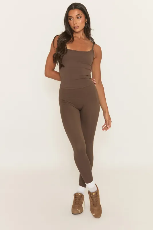 Chocolate Energise Activewear Leggings - Treya sold by Rebellious Fashion