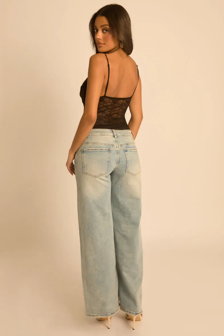 Black Lace Corset Detail Bodysuit - Charlee sold by Rebellious Fashion product image thumbnail 5