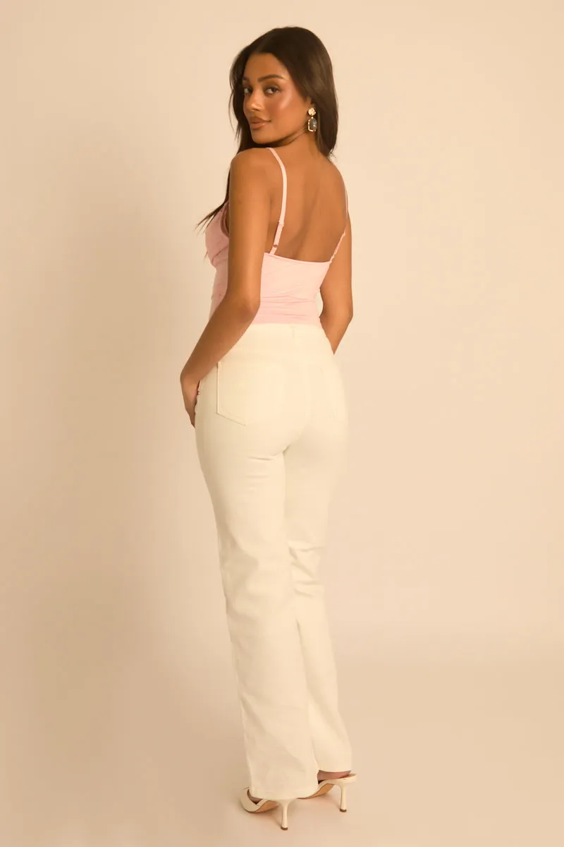 Pink Drape Detail Corset Top - Promise sold by Rebellious Fashion product image thumbnail 5
