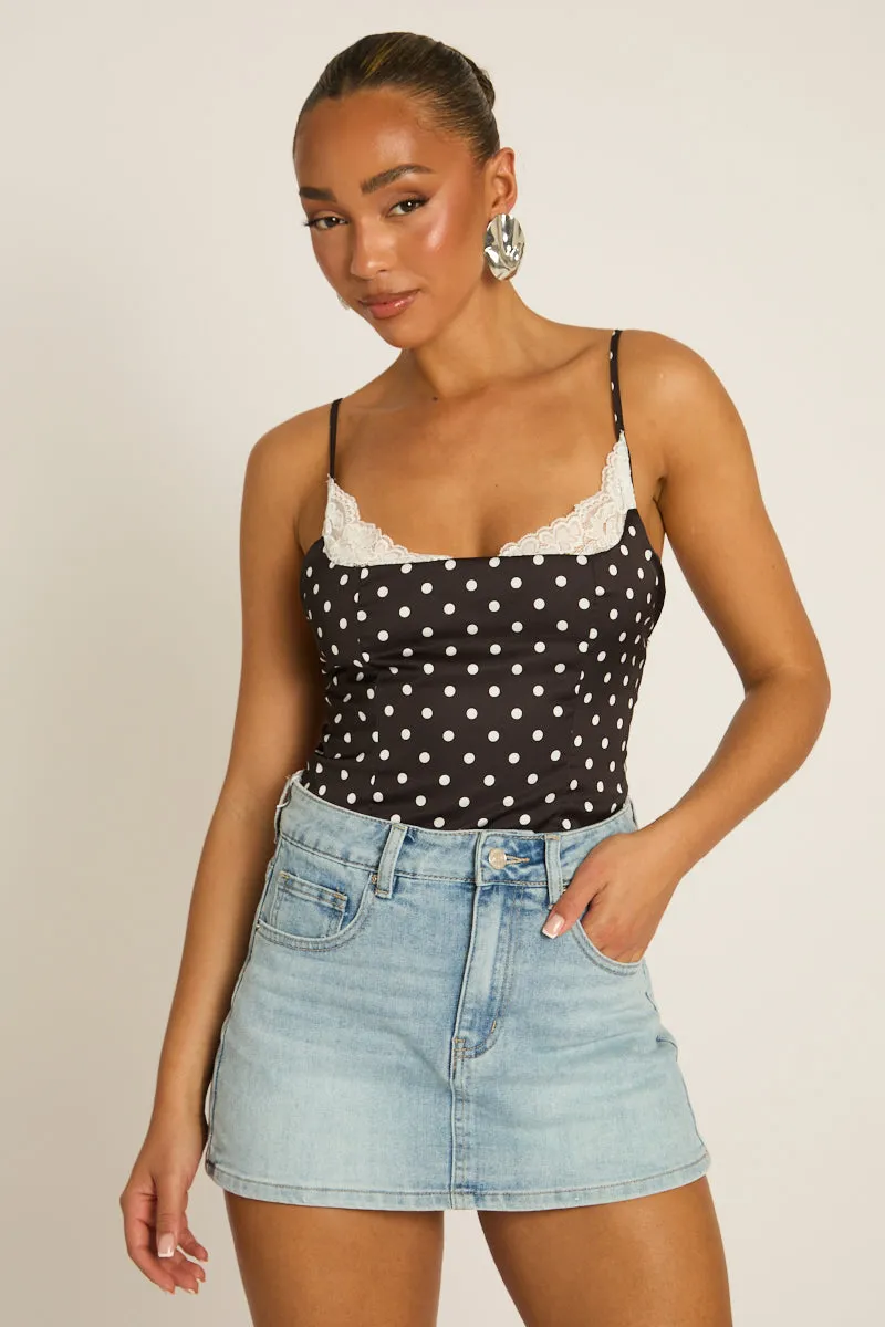 Blue Denim Micro Skort - Karlia sold by Rebellious Fashion