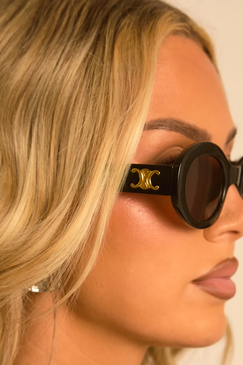 Black Logo Detail Sunglasses - Madonna sold by Rebellious Fashion product image thumbnail 2