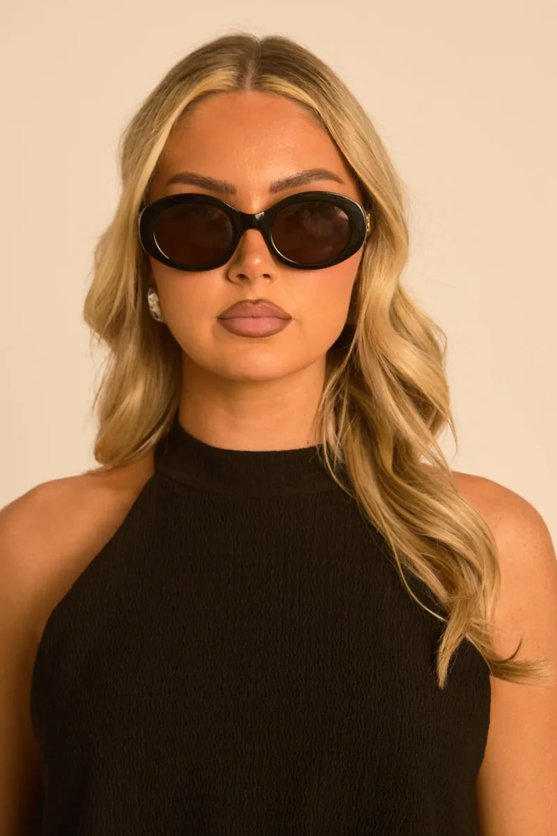 Black Logo Detail Sunglasses - Madonna sold by Rebellious Fashion product image thumbnail 3