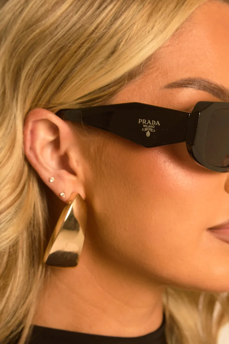 Black Logo Detail Sunglasses - Connie sold by Rebellious Fashion product image thumbnail 3