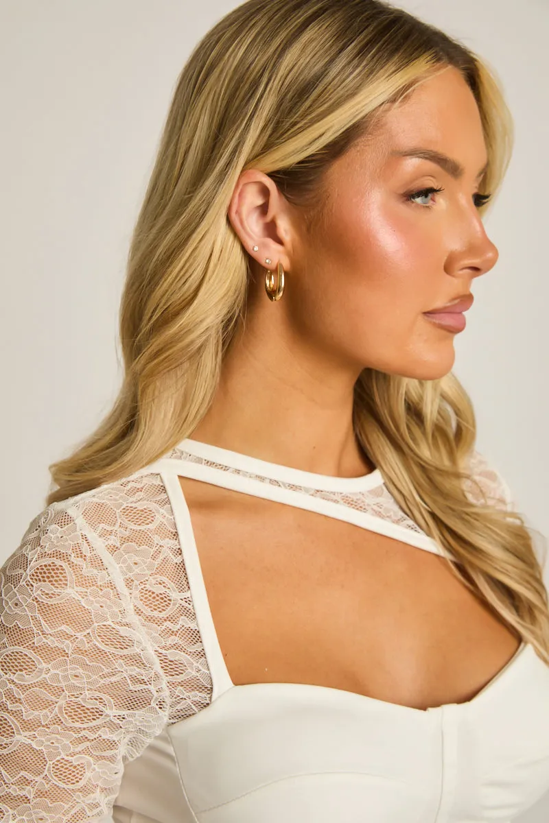 Gold Chunky Hoop Earrings - Lola sold by Rebellious Fashion product image thumbnail 5