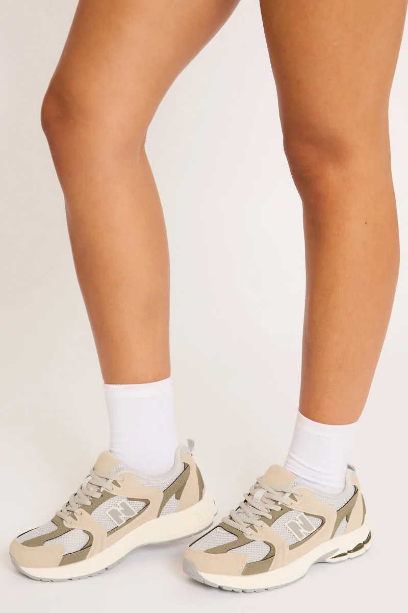 Grey Mesh Detail Chunky Trainers - Janette sold by Rebellious Fashion product image thumbnail 5
