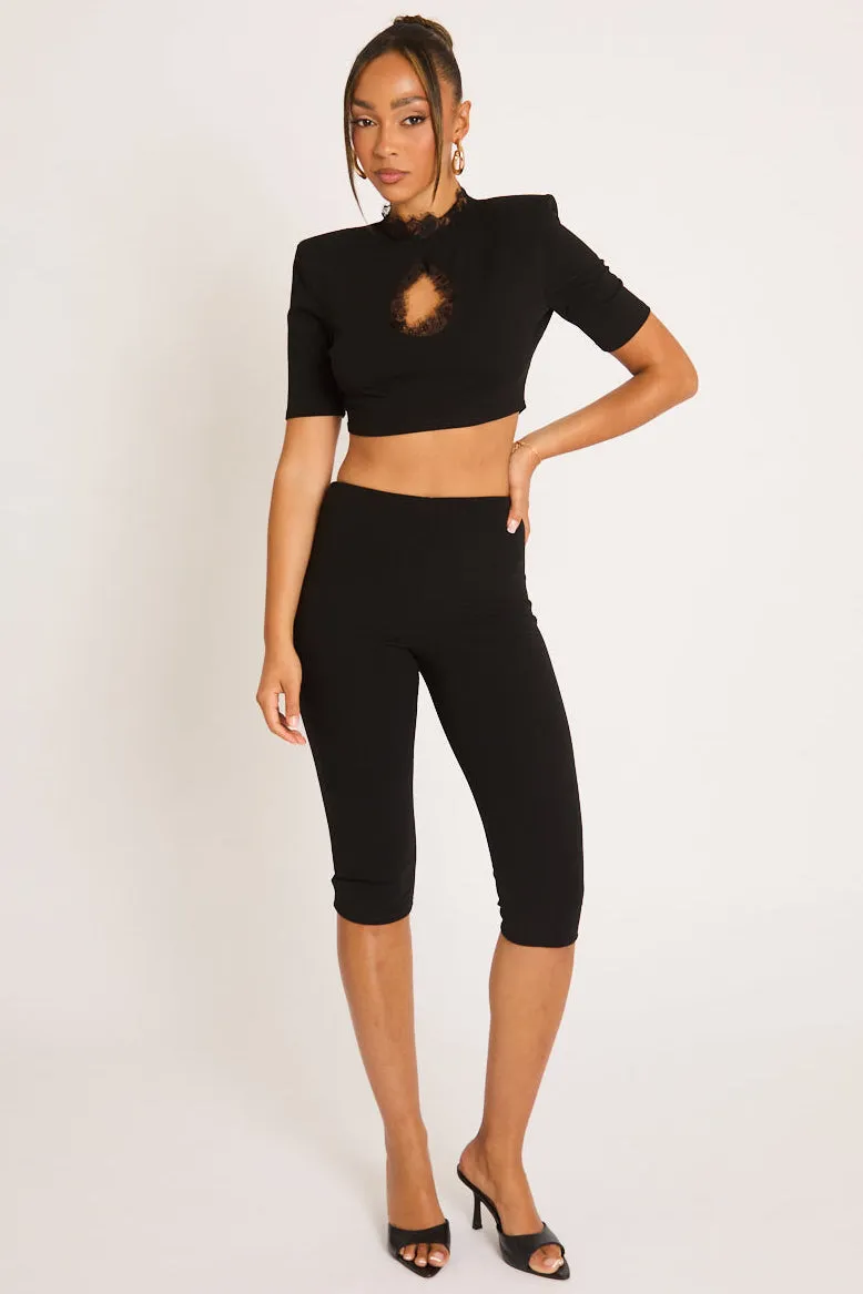 Black Capri Pants - Koko sold by Rebellious Fashion product image thumbnail 2