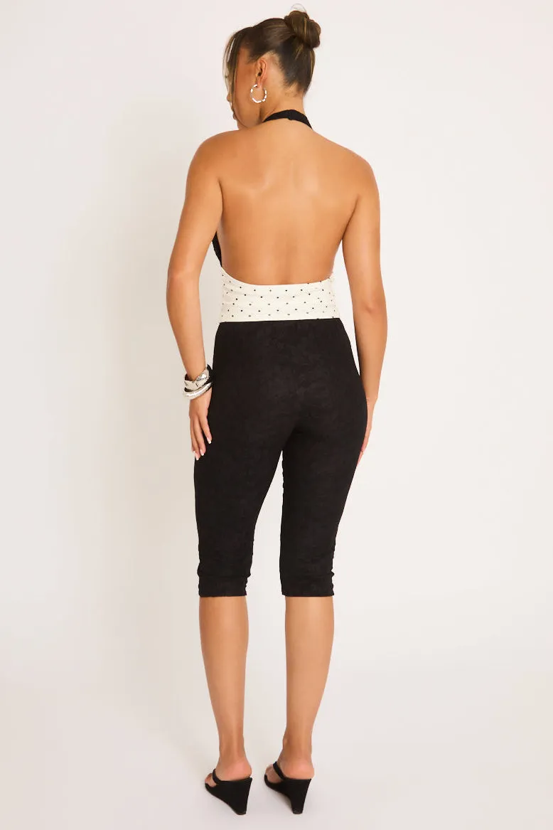 Black Lace Capri Pants - Tallulah sold by Rebellious Fashion product image thumbnail 5