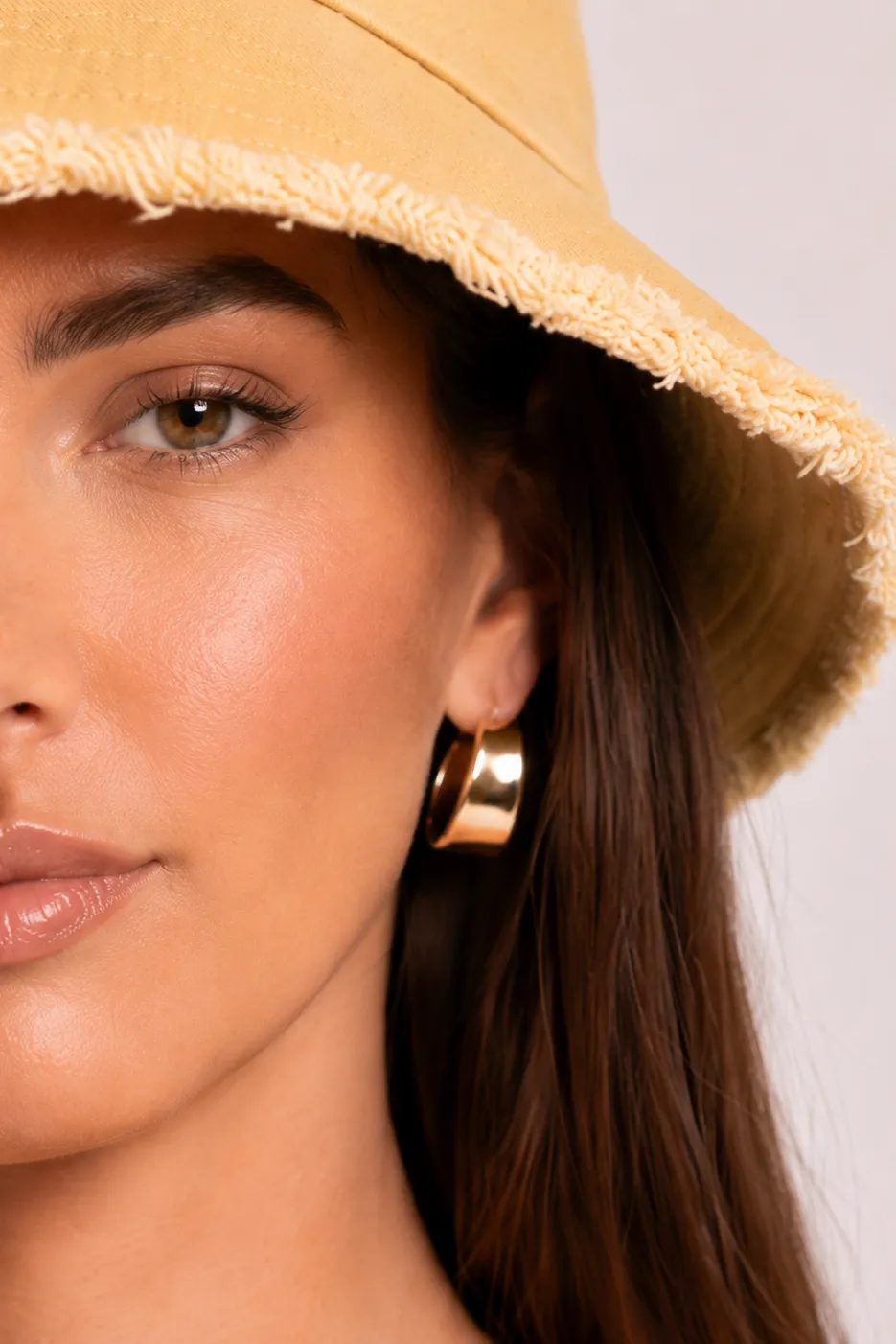 Beige Logo Detail Bucket Hat - Stella sold by Rebellious Fashion product image thumbnail 4