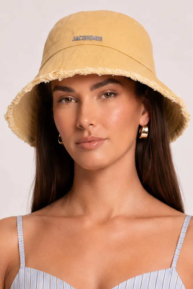 Beige Logo Detail Bucket Hat - Stella sold by Rebellious Fashion product image thumbnail 3