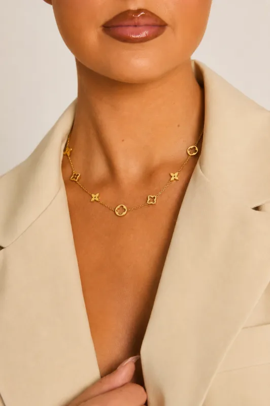 Gold Logo Necklace - Kimora made by Rebellious Fashion