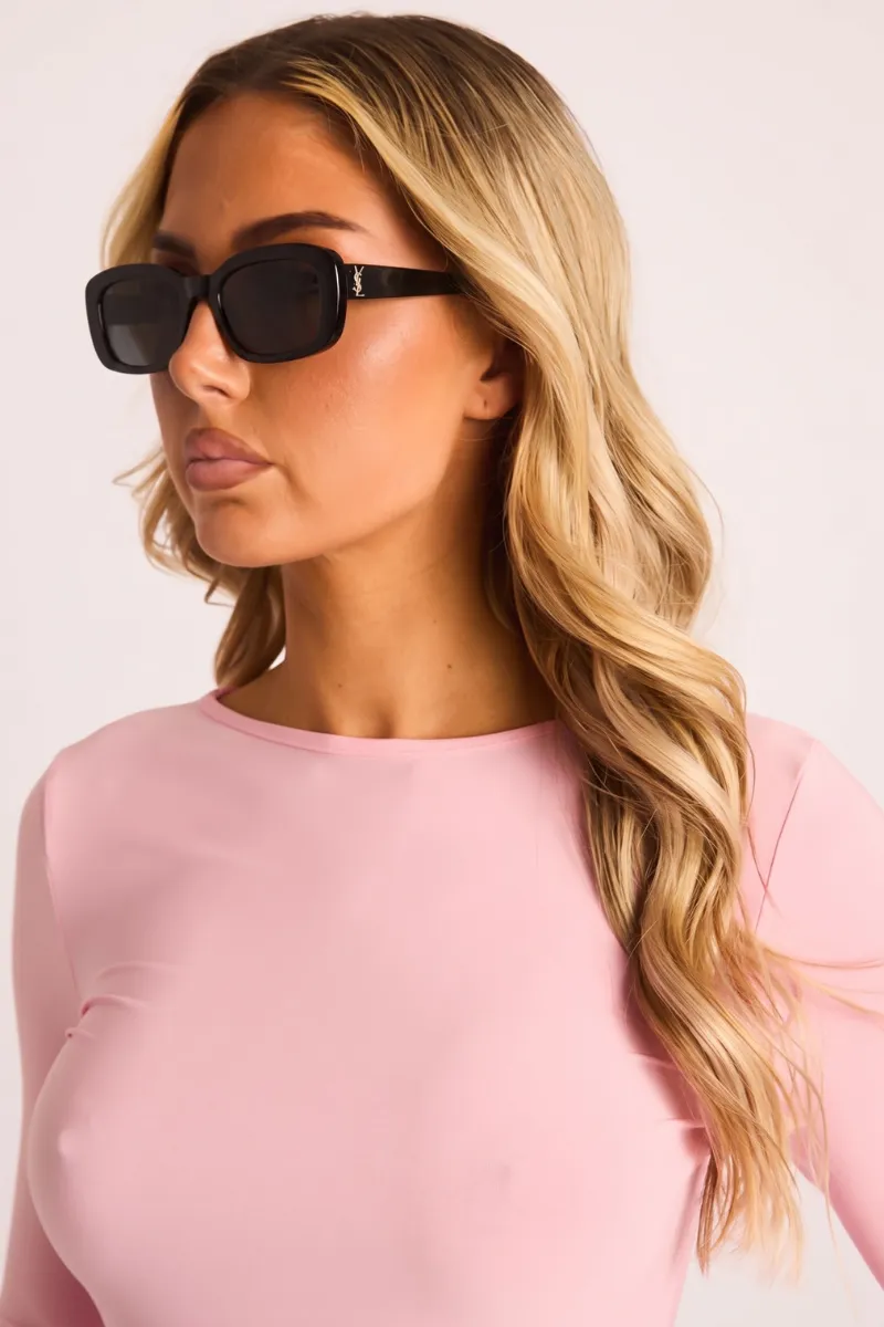 Black Logo Detail Sunglasses - Shelley sold by Rebellious Fashion product image thumbnail 2