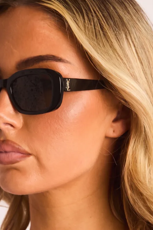 Black Logo Detail Sunglasses - Shelley made by Rebellious Fashion