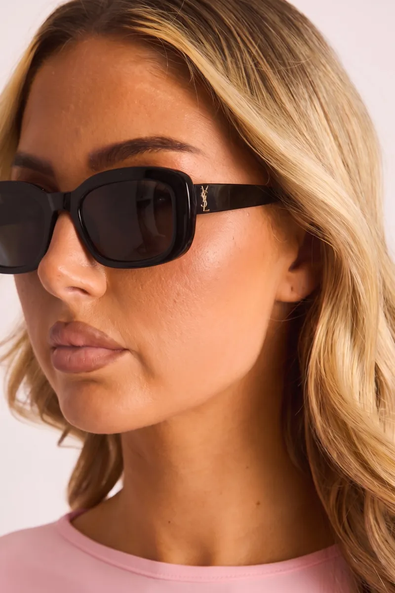 Black Logo Detail Sunglasses - Shelley sold by Rebellious Fashion product image thumbnail 3