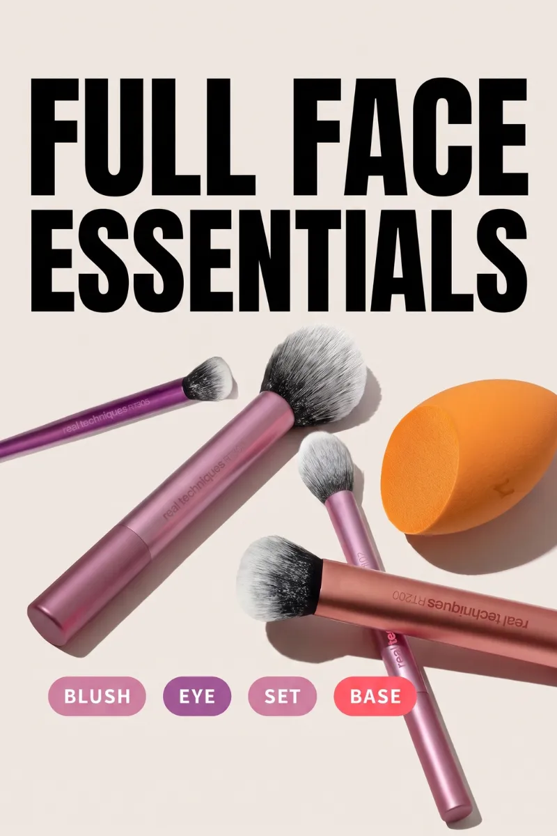Real Techniques Everyday Essentials Makeup Brush Set sold by Rebellious Fashion product image thumbnail 2