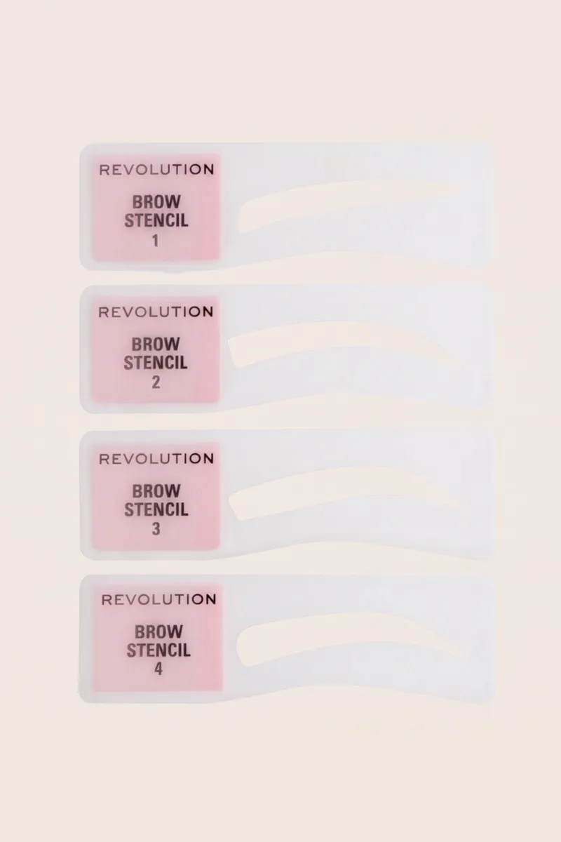 Revolution Brow Powder Stamp & Stencil Kit Ash Brown sold by Rebellious Fashion product image thumbnail 4
