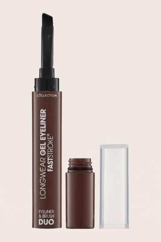 Collection Fast Stroke Longwear Gel Eyeliner Pot & Brush Brown made by Rebellious Fashion