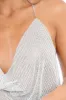 Silver Chainmail Halterneck Crop Top - Esme sold by Rebellious Fashion
